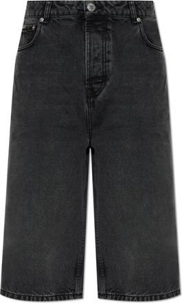 Ami Denim Shorts - Heren - Denim shorts - Zwart - W33 - Denim - Korte Broeken