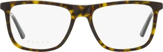 Gucci GG0691O Rectangular Acetate Eyeglasses - Havana