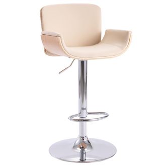 vidaXL Vidaxl - Taburete De Cocina Cuero Sint&eacute;tico Color Crema