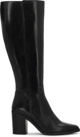 Kazar Olyvia Knielaarzen - Dames - Hoge Laarzen - Zwart - 40 EU - Leer - Schoenen