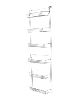 Trademark 5 Foot Overdoor Storage Basket Rack