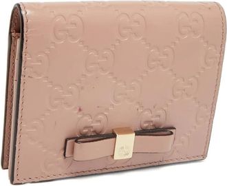 Gucci Portemonnee met logo-reliëf - Roze