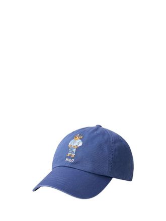 Ralph Lauren Blue Polo Bear Embroidered Baseball Hat