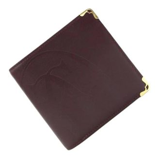 Cartier Pre-owned Must Portemonnee (bi-fold) - Heren - Pre-owned - Rood - Maat: ONE Size Leer