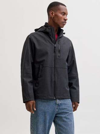 Jack & Jones Outdoorjacke JACK & JONES JJEADAM DOVER JACKET SN, Herren, Gr. XXL, schwarz, Web, Obermaterial: 100% Polyester, unifarben, normal, Jacken Outdoorjacke