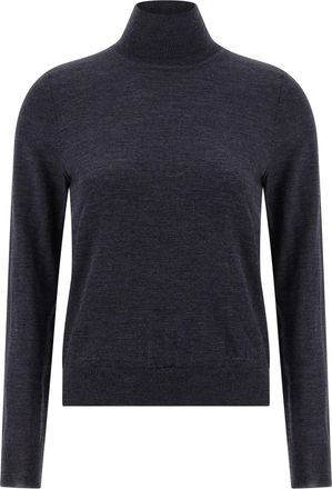 Maison Margiela Wool Turtleneck Sweater Maglioni Blu-Donna