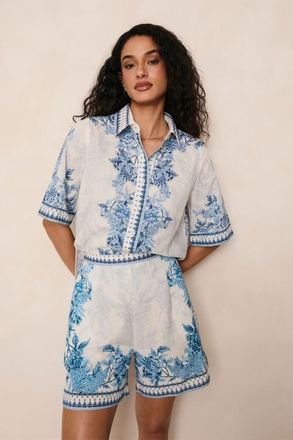 Raishma Ethel Shorts in Blue at Nordstrom, Size 14 Uk