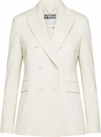 Silvian Heach Fatise Jas - Dames - Blazers - Wit - L - Katoen - Jassen