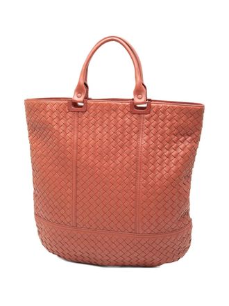 Bottega Veneta 2012-2025 Nappa Intrecciato tote bag - women - Nappa Leather - One Size - Orange