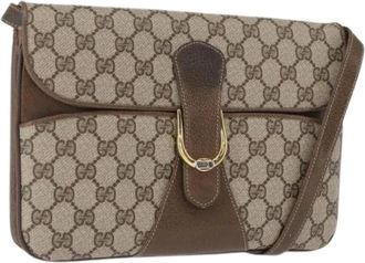 Gucci Pre-owned Cross Body Bags, female, Beige, Size: ONE SIZE Pre-owned Plastic Cross Body Bag