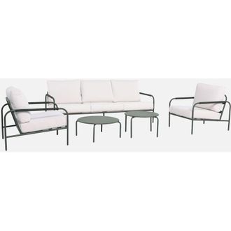 Sweeek Set da giardino in acciaio, 5 persone