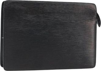 Louis Vuitton Pre-owned Epi Clutch Bag - Dames - Vintage Clutch - Zwart - ONE Size - Leer - Vintage