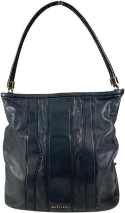Bulgari Pre-owned Shoulder Bags, female, Blue, Size: ONE SIZE Pre-owned B.zero1 Shoulder Bag