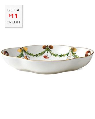 ROYAL COPENHAGEN Star Fluted Christmas Accent Dishwith $11 Credit