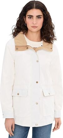 Lauren Ralph Lauren Anorak Contrast Hood Womens Jacket White : SM, Polyester