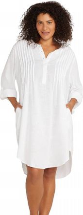 Artesands Gershwin Over Shirt Cover Up In White