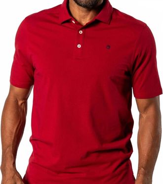 Duck Head Hanover Pima Cotton Polo In Rio Red