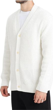 Selected Truien & Vesten, Heren, Wit, M, Katoen, Cardigan met knopen