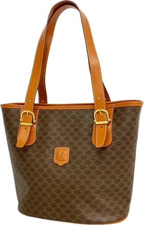 Celine Brown Pvc Tote Bag (Pre-Owned)