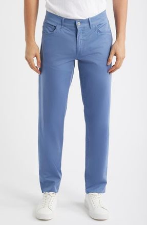 Brax Cadiz Ultralight Straight Leg Stretch Twill Pants in Storm at Nordstrom, Size 30 X 34