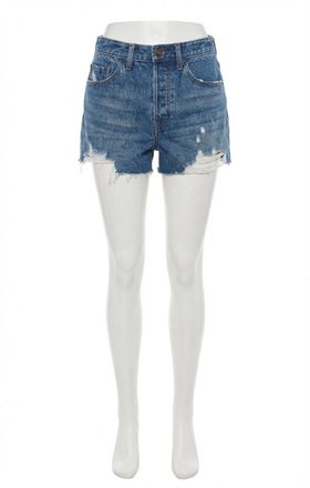 Z Supply Classic Hi-Rise Denim Short In Vintage Indigo