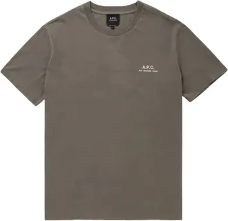 A.P.C. A.p.c., Tops, Heren, Grijs, XL, Katoen, Rue Madame T-shirt