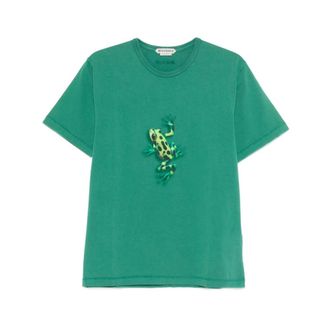 J.W.Anderson Tops, Heren, Groen, XL, Katoen, Jumping Frog T-shirt