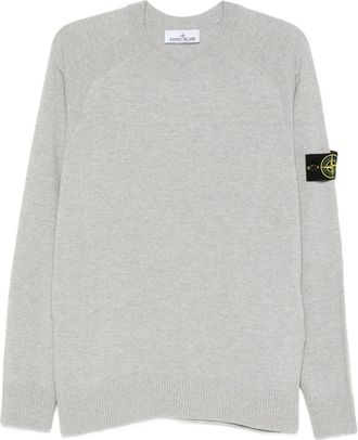 Stone Island Light Wool Crew Neck Sweater-Uomo