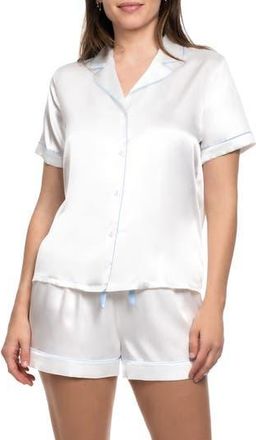 In Bloom by Jonquil Bride Satin Short Pajamas in Ivory at Nordstrom Rack, Size X-Large
