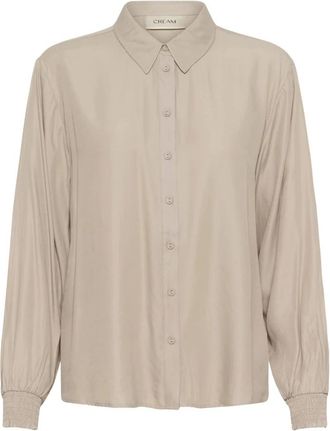 Cream Blouses & Hemden - Dames - Blouses & Shirts - Beige - Maat: 3XL
