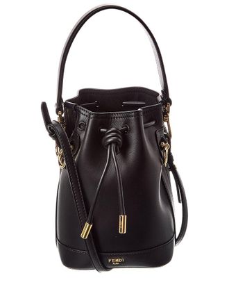 Fendi Fendi Mon Tresor Mini Leather Bucket Bag