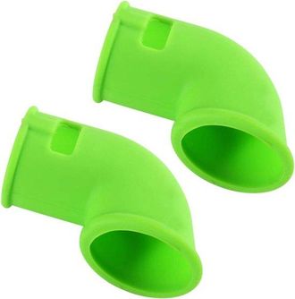 OEM Juego De Deflectores De Vapor - Accesorios Para Olla A Presi&oacute;n - Ventilaci&oacute;n Segura Del Vapor - Silicona Resistente Al Calor - 2 Piezas - Verde