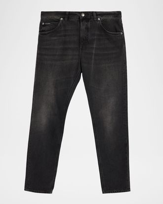 Dolce & Gabbana Men & apos;s Grey Denim Straight Leg Jeans
