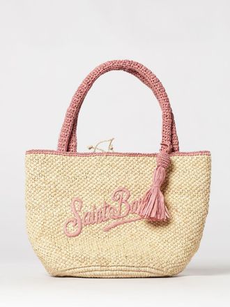 MC2 Saint Barth Borsa Marcy in rafia con logo ricamato