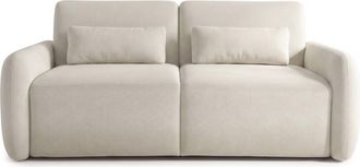 Habitat et Jardin Sof&aacute; Cama Convertible <> - Colch&oacute;n De 18 Cm - Ancho De La Superficie De Descanso: 140 Cm - 3 Plazas - Beige