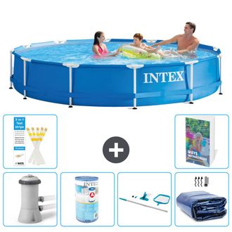 Intex Piscina Con Estructura Redonda - 366x76 Cm - 7-piezas S194