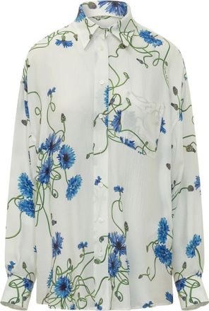Stella McCartney Floral Print Ovs Shirt - Dames - Overhemden - Veelkleurig - L - Overhemden