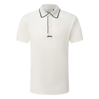 Slazenger Heren Performance Regelmatig Poloshirt met Korte Mouwen (Wit)