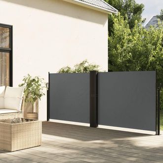 Berkfield Home Retractable Side Awning Anthracite 140x600 cm