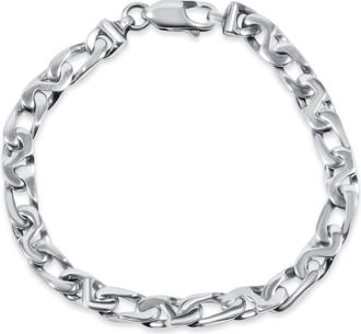 Pompeii3 Mens Mariner & Curb Link 14k Gold (31gram) or Platinum (51gram) 7mm Bracelet 8.5