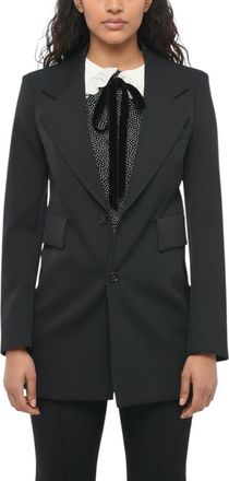 Bottega Veneta Black Notched Lapel Blazer