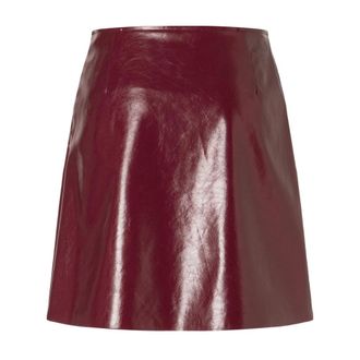 Ana Alcazar Short Skirts, female, Red, L, Kunstleder Mini Rock