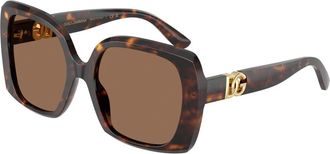 Dolce & Gabbana Stijlvolle zonnebril Dg 4475 in bruin - Dames - Zonnebrillen - Bruin - 56 MM - Accessoires