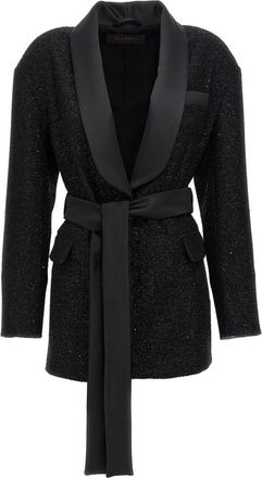 Max Mara Black Shawl Lapel Blazer
