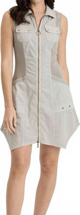 Xcvi Delmis Zippered Collar Dress In Whitecap
