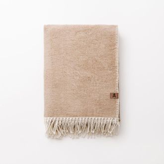 Scalpers Manta en algod&oacute;n beige de 140x190cm