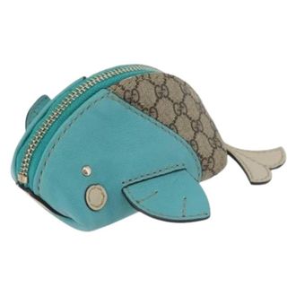 Gucci Pre-owned Wallets, female, Blue, Size: ONE SIZE Pre-owned Vintage Coin Purse