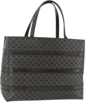 Celine Pre-owned Tote Bags, female, Black, Size: ONE SIZE Pre-owned Macadam Canvas Tote Bag