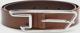Diesel 3cm belt in pull-up leather - Belts - Woman - Brown