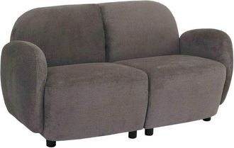 Hhg Sof&aacute; De 2 Plazas Hhg-716, Sof&aacute; De 2 Plazas, Sof&aacute; Lounge, Tejido/textil Chenilla (330 G/m&sup2;) &Ouml;ko-tex, Gris Claro